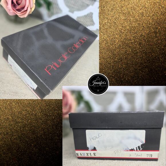 Dyeables Private Collection Vintage Gold Zazzle Mesh Beaded Pumps/Heels Size 7B - Picture 15 of 15